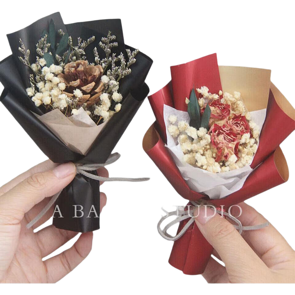 Abaoli Mini Bouquet of Preserved Roses, Mini Flower Arrangement, Birthday Gift for Boyfriend Or Girlfriend, Pocket Star Anniversary Present