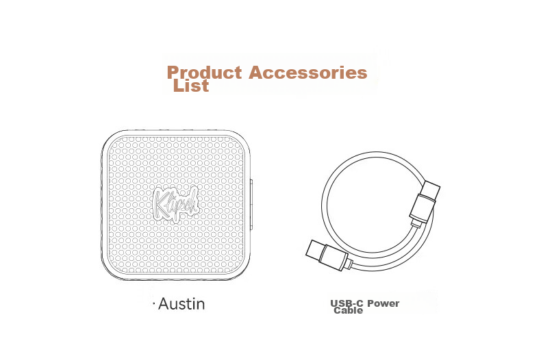 Klipsch Austin Portable Wireless Bluetooth Speaker Waterproof Outdoor Home Small Speaker Black Holiday Gift for Men 17