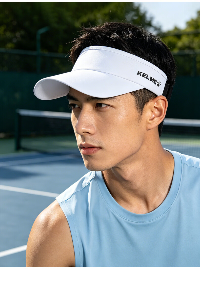 KELME Women's Summer Sun Protection Cap with Open Top for Running Outdoor Sports UV Protection Golf Marathon Tennis Hat 18