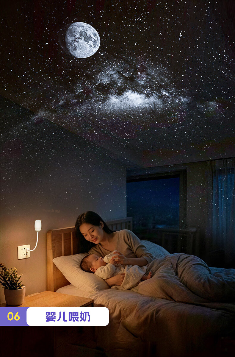 Wanhuo Starry Sky Night Light Bedroom Sleep Lamp Bedside Atmosphere Star Projection Lamp New Model 17