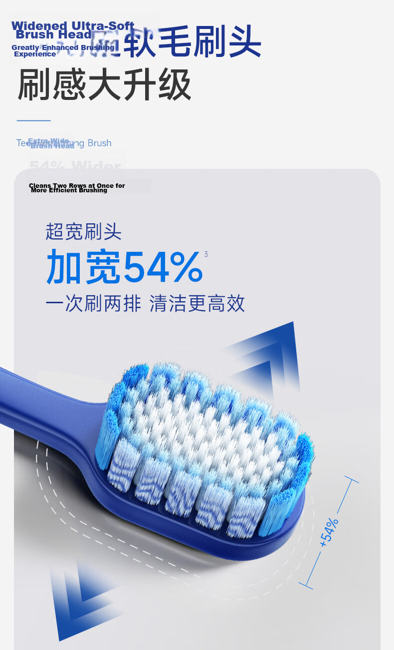 ApaCare Soft Bristle Wide Head Toothbrush Adult Top 10 Brand JD Self-operated Unisex Gift Box 6-Pack 4