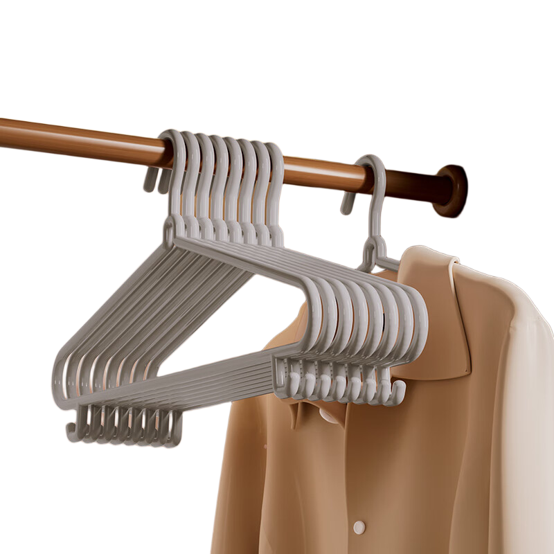 Bonnie Home 【15% National Subsidy】Thickened Household Clothes Hanger Non-Slip Shoulder Rack for University Dormitory Clothes Drying