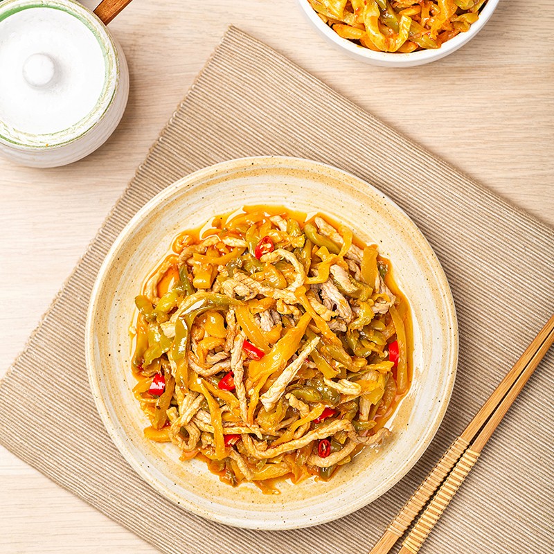 饭扫光榨菜 鲜脆榨菜丝352g 下饭菜 香辣咸菜泡菜 拌饭拌面调味料