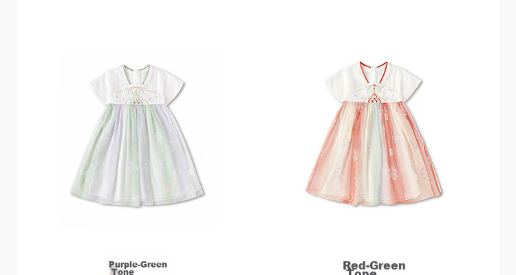 Balabala Kids Dress Children's Skirt 2026 Summer New Girls Baby Chinese Style Hanfu Ru Skirt Traditional Performance Costume 21