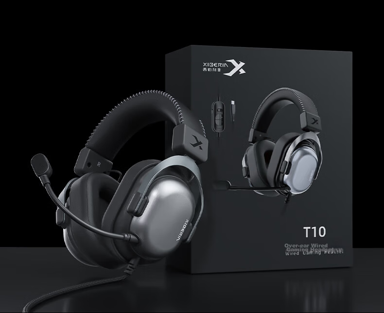 XIBERIA T10 Wired Gaming Headset Over-Ear Esports Four-Chamber Tactical Headphones Delta JDG Paratrooper Edition 24