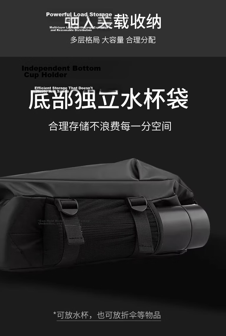 361° Men's Crossbody Bag Waist Bag Chest Bag Lightweight Luxury Large Capacity Shoulder Bag Commuter Phone Bag Water-Resistant Waist Bag 3