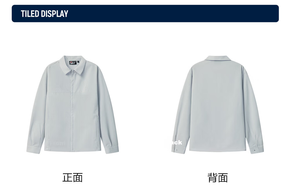 FILA Official Men's Woven Jacket 2026 Summer New Simple Versatile Casual Comfortable Turn-down Collar Shirt 8