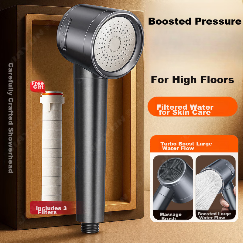Jiayun [Seiko] High-Pressure Filtered Shower Head Powerful Multifunctional Handheld Shower Sprayer for Home Use