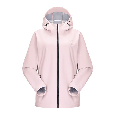 CAMEL Outdoor Softshell Jacket Women 2025 New Spring Autumn Fleece Windproof Hooded Warm Jacket Men M