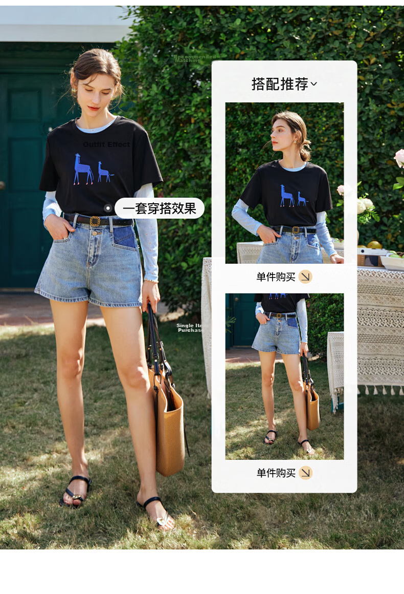 Olrain Women's Loose Short Sleeve T-Shirt Summer Embroidered Casual Comfortable Breathable Top Black M 18
