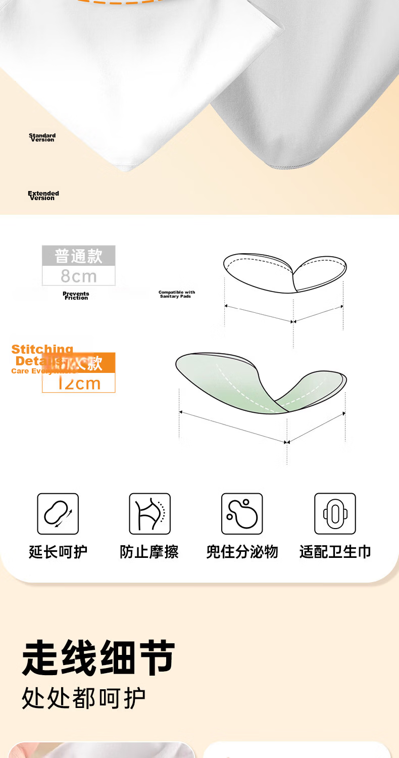 Deanqi Disposable Women's Maternity High-Waist Pure Cotton Medical Sterile C-Section Underwear Independent Packaging Plus Size 4XL 12
