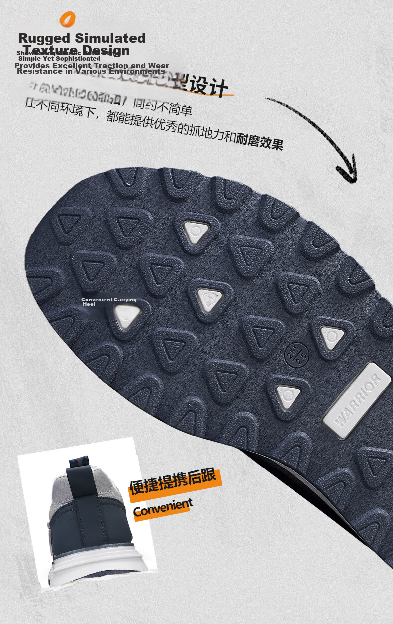 Warrior Men's Summer Breathable Sports Shoes Casual Soft Sole Running Shoes Beige Gray Blue Size 42 10