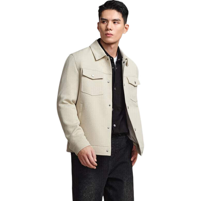 HLA Jacket for Men, POWER YOUNG Series, Lapel Windproof Coat for Men, Spring And Autum