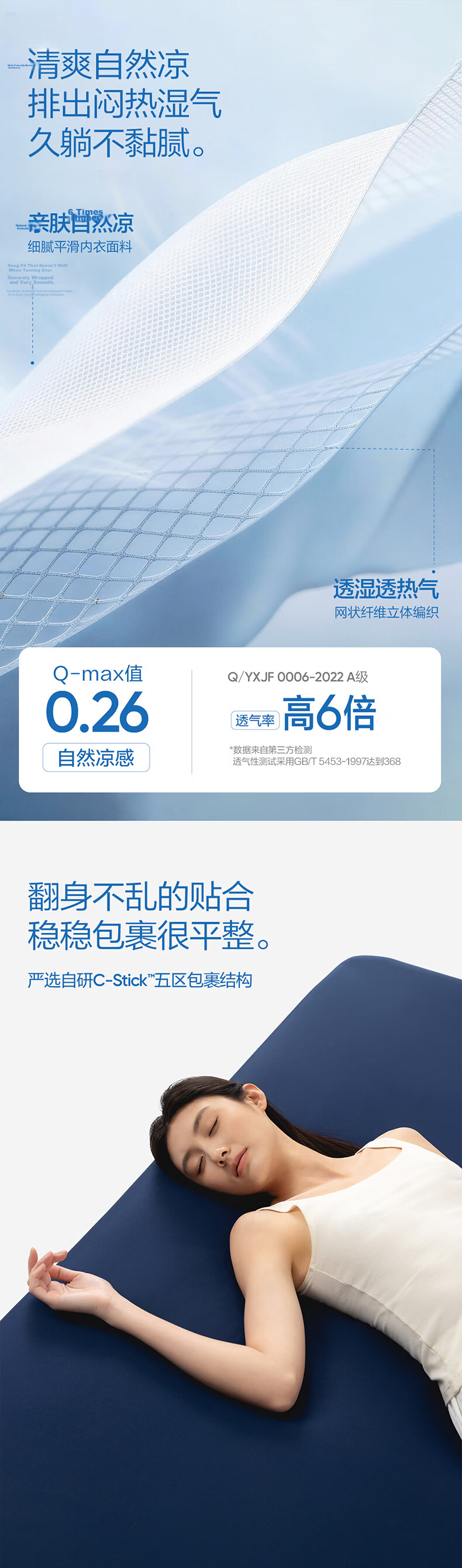 NetEase Yanxuan Cooling Mat [Recommended by Banfo] Biomimetic Skin-Feel Fairy Milk Jelly Mat Fitted Sheet 3-Piece Set - Mist Blue Gray 150*200cm 4