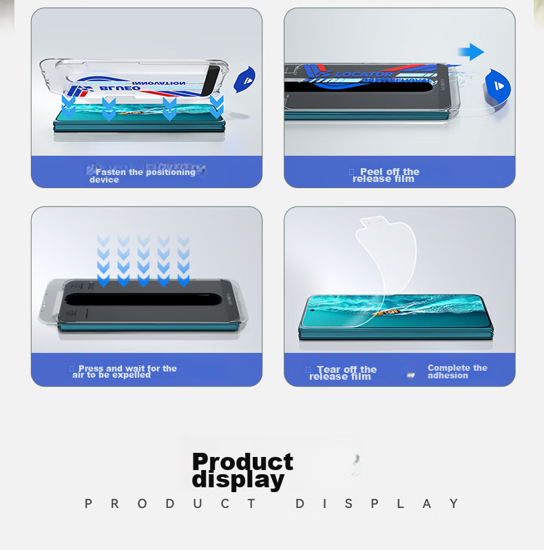 BLUEO Original Clear+ New Space Capsule Screen Protector for VIVO X300 Ultra - Anti-Static, Shockproof, Dust-Free Tempered Glass Film 15