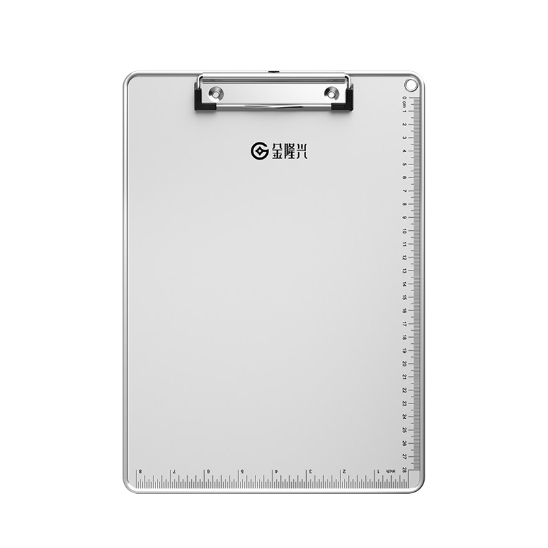 Jinlongxing Aluminum Alloy A4 Clipboard/clip, Writing Pad, Paper Stationery Writing Desk, Homework Folder, Record Board, Office Memo Pad Supplies C1085