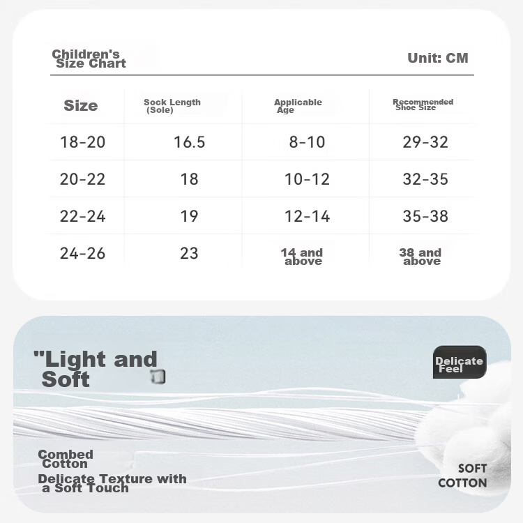Jiusuiban Long Staple Cotton Children's Socks Girls Spring Summer Mesh Thin Mid-Calf Antibacterial School Sports Socks for Older Kids 7A 4