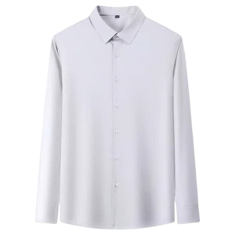 TUCANO Women's Long Sleeve Shirt Spring Autumn Solid Color Wrinkle-Resistant Non-Iron Business Casual Formal Top White 4XL