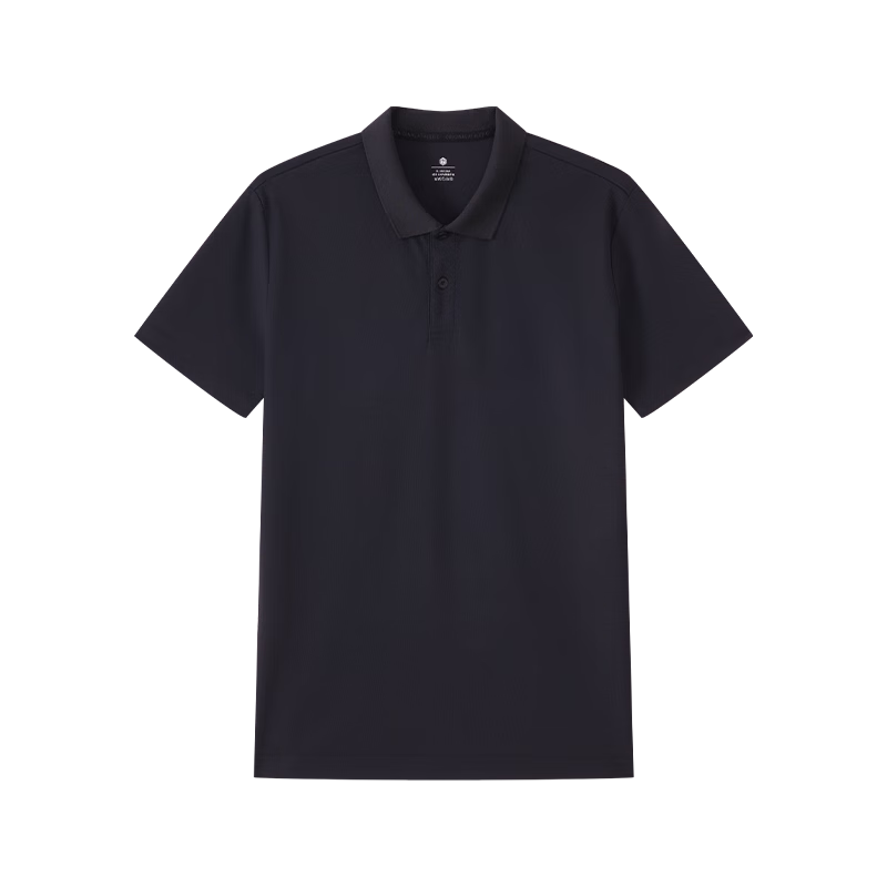 JD Jingzao Summer Men's Sports Short Sleeve T-Shirt Polo Shirt Running Fitness Outdoor Quick-Dry Black 3.0 XL