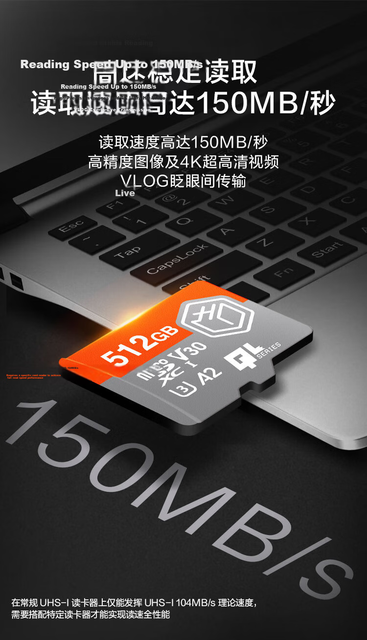 JD Original 256GB Kylin Series TF (MicroSD) Memory Card U3 C10 A2 V30, Internal Storage Card for Smartphones, Tablets And Game Consoles 4