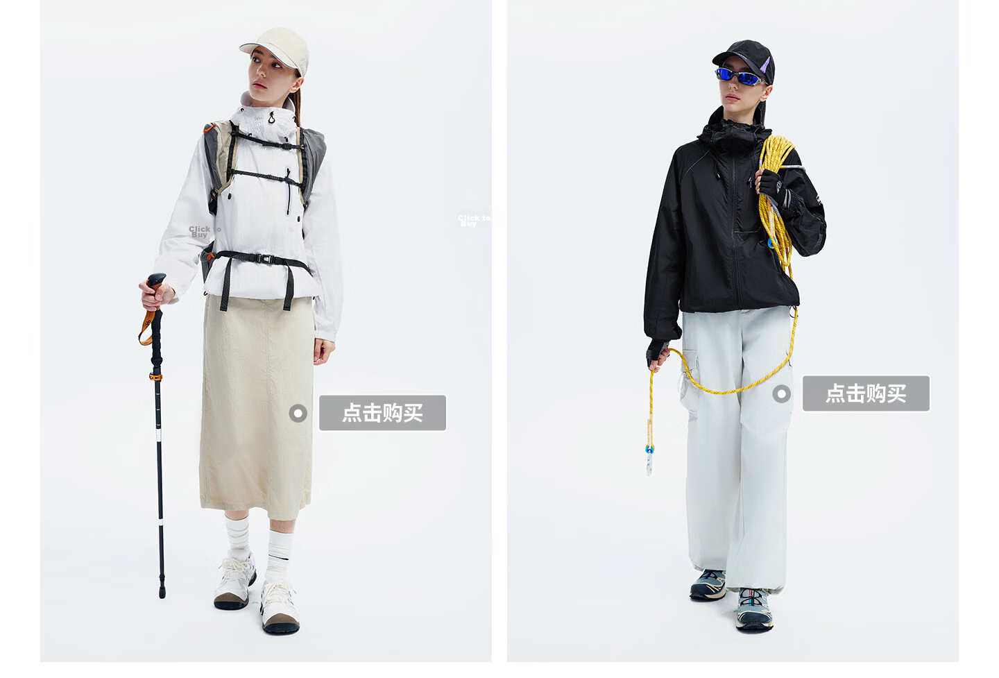 NVG·YOUNG Small Sailboat [Fashion Week Edition] Women's Lightweight Breathable Hooded Jacket Summer Outdoor Water-Repellent Mountaineering Coat 8