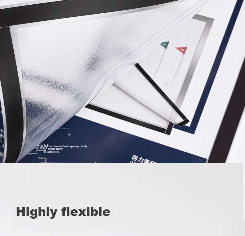 Deli A3 Magnetic Display Holder Business License Frame Document Frame Original Certificate Protector Notice Board Sticker TF110 7