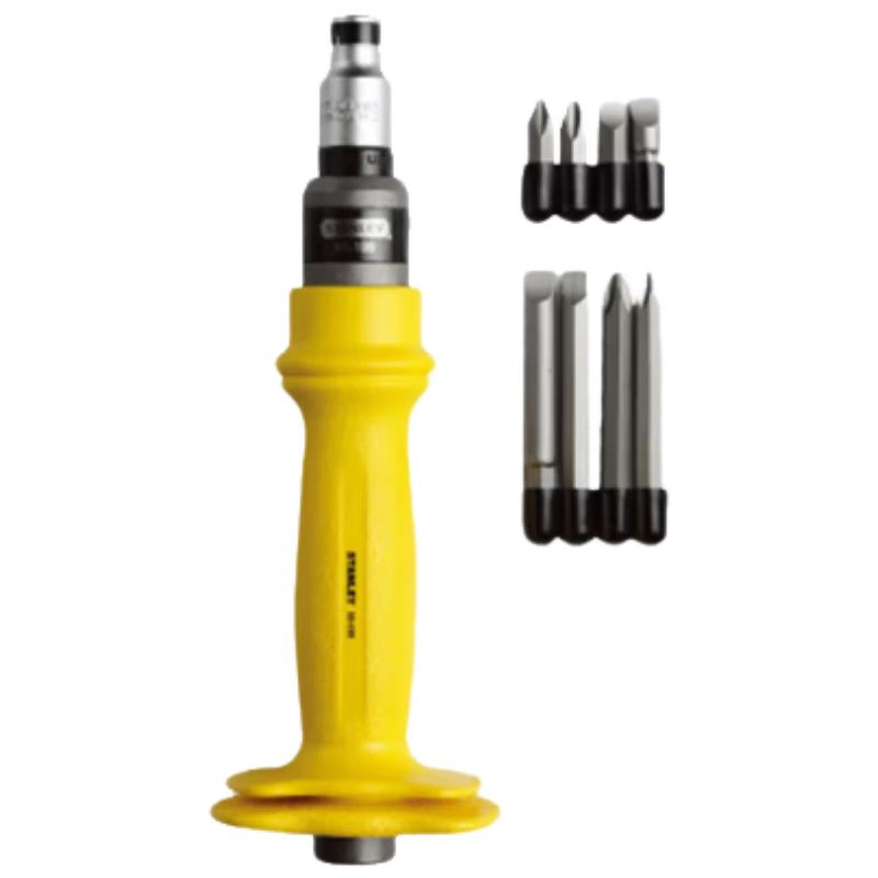 STANLEY Household Multi-Head Screwdriver Set, Phillips and Flathead Impact Screwdrivers, 9-Piece Set 95-199-22