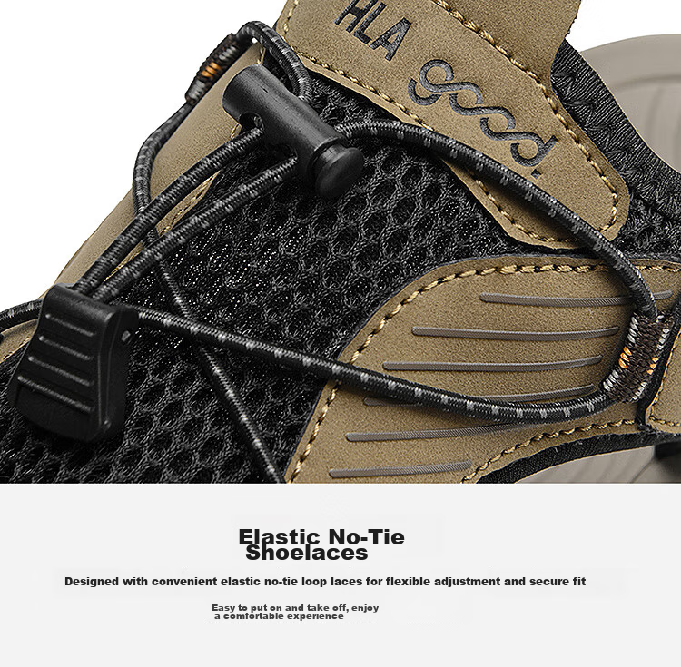 HLA Hailan Home Men's Outdoor Casual Sports Closed-Toe Sandals 14