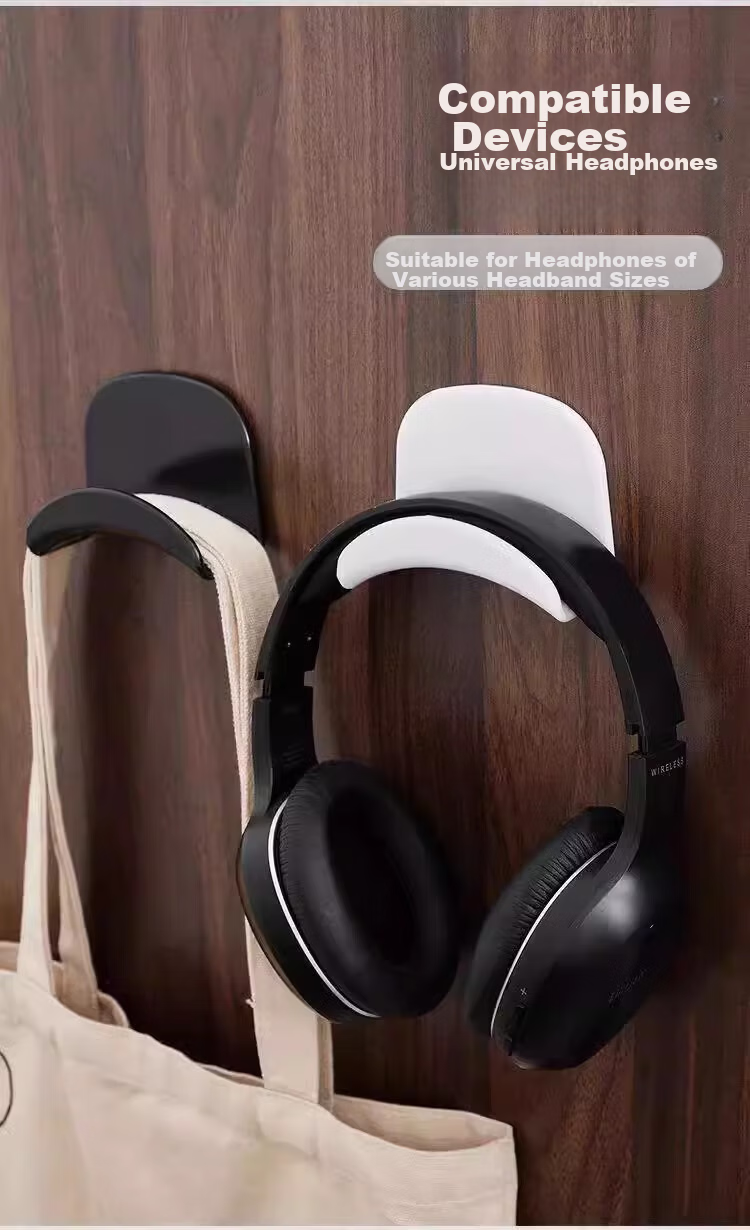 Hakkai Bird No-Drill Headphone Stand Headset Storage Hook New ABS Material Fixed No-Trace Adhesive Dorm Hook 5