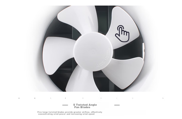 JINLING Kitchen and Bathroom Exhaust Fan Ventilation Fan Bathroom Wall Window 8 Inch APB20-4-1 7