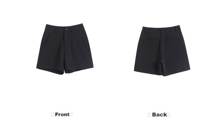 Demana Light Workplace Series Summer Simple Commuter Wide-Leg Blazer Shorts Loose Slim Fit Petite Women's Premium Style 14