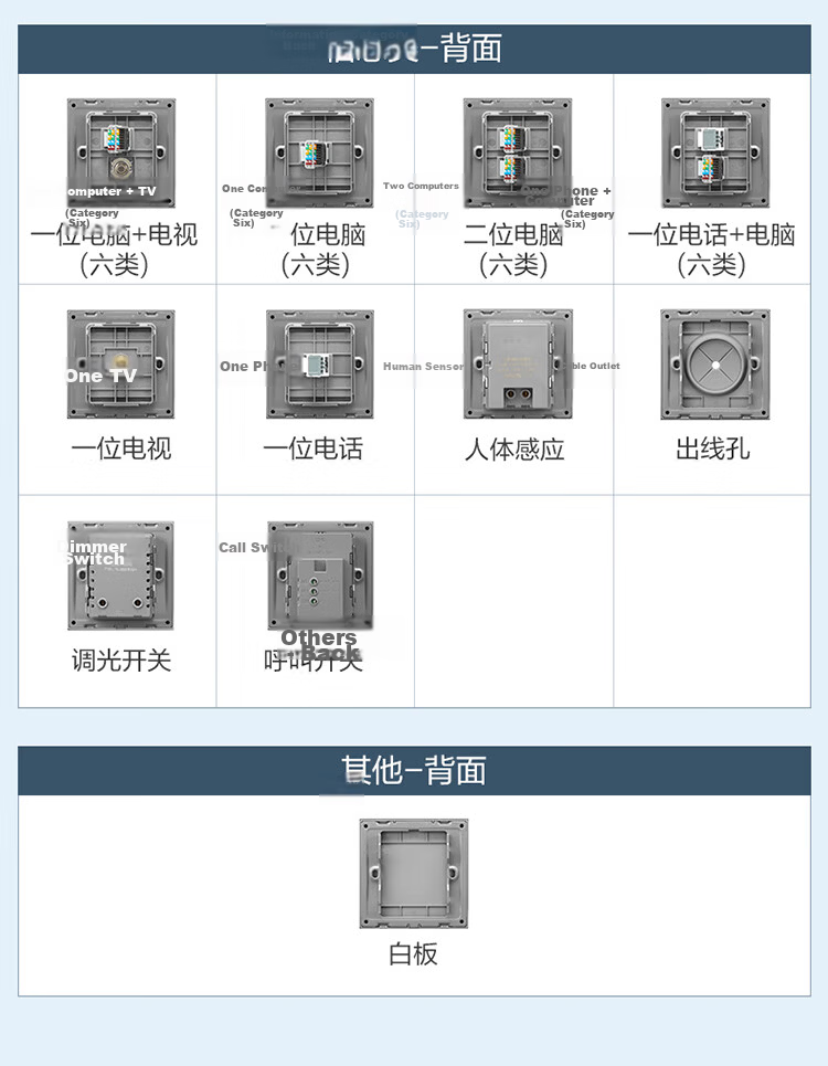 BULL Switch Socket Butterfly Ultra-thin Series 10A Angled Five-hole Socket G57Z223A Distant Mountain Gray Pack of 10 27