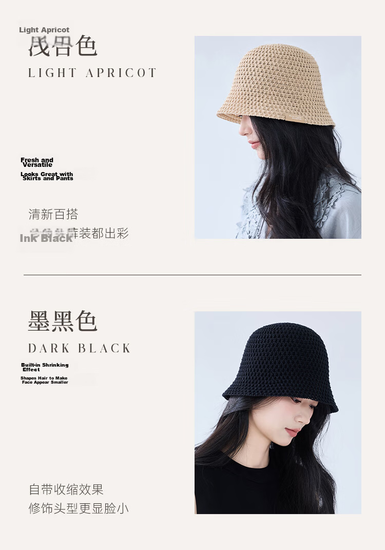 JIUMU Linen Women's Sun Hat Sunshade Fisherman Hat Cotton Cool Hat Summer Outdoor Face Cover Beach Vacation Hat for Women 6