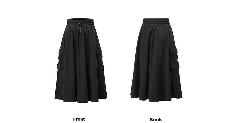 Biyinlefen [Ice Comfort Elastic] 2026 Spring Summer New Women's Casual Commuting Outdoor Cool Micro-Structured Elastic Skirt 16