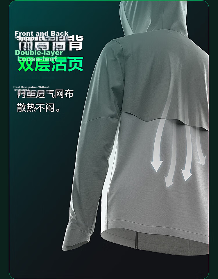 BOSIDENG Clothing, Five-Fold National Standard Sun Protection Jacket for Men And Women, Original Yarn UV-Resistant Cool Breathable Outdoor Fishing Wear Cycling Outerwear 6