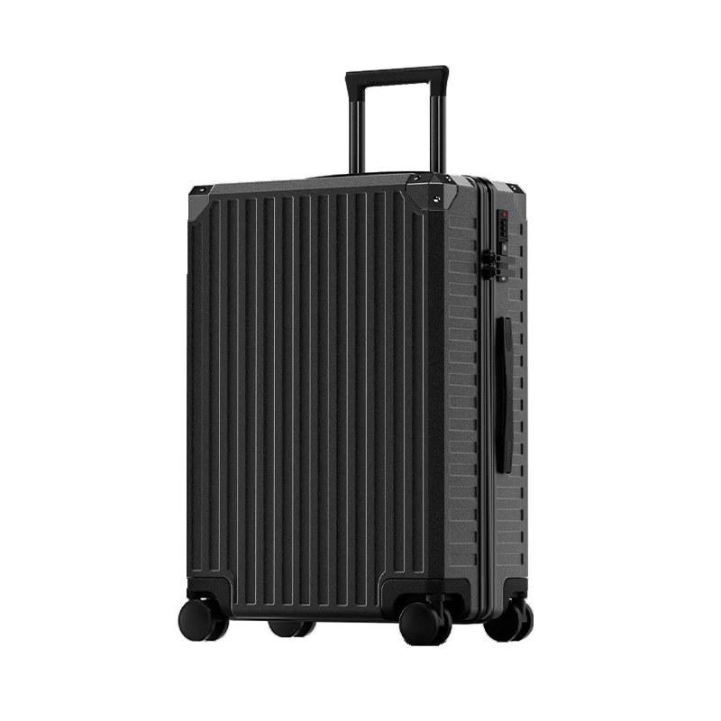 HLA Luggage, 20-Inch Carry-On, Lightweight Business Travel Suitcase for Men And Women, Large Capacity Trolley Case, Obsidian Black, 20-Inch