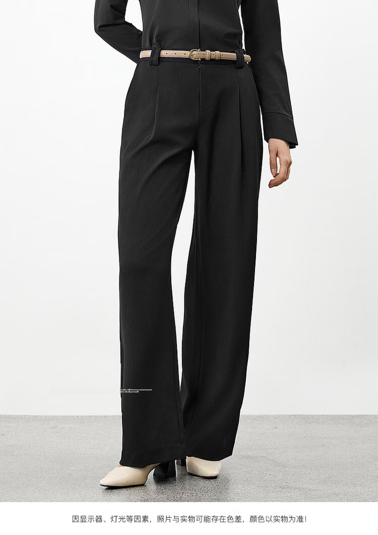 G2000 Women's 2026 Spring Summer Textured Casual Loose Straight Pants with Comfortable Stretch, Mall Edition 14
