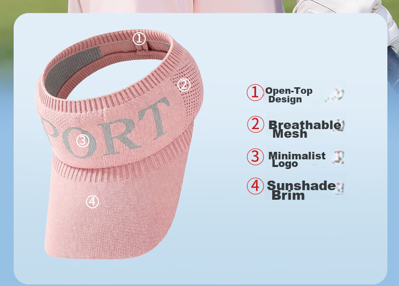 SooGree Sun Protection Cap for Girls Open-Top Baseball Hat Versatile Running Summer Outdoor Sports Korean Style 4