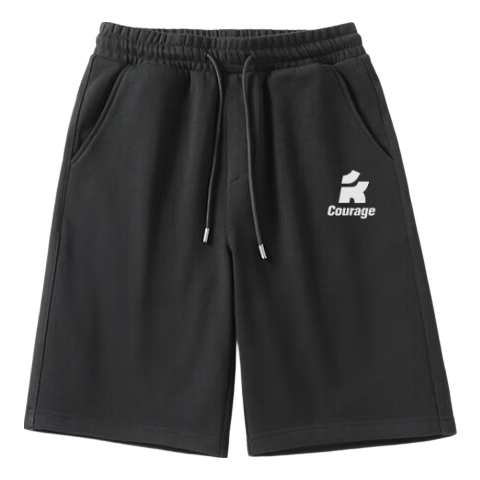 Baleno Cotton Sports Shorts for Men, Summer Loose Breathable Home Casual Thin Shorts for Outdoor Wear, Student Gray Mid-Length Shorts