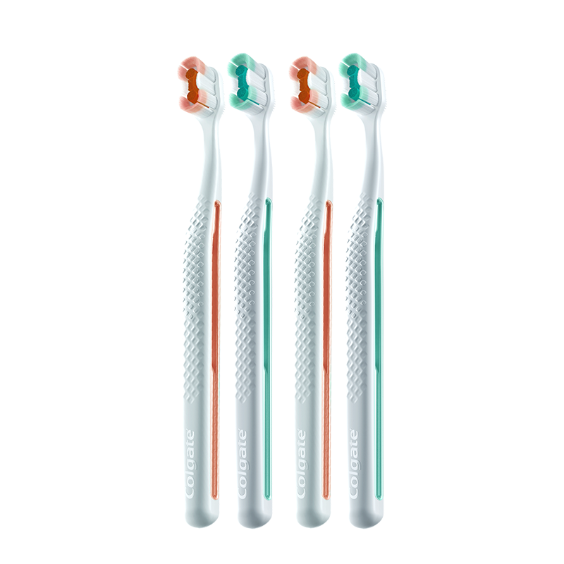 Colgate 360° Advanced Sensitive Multi-Effect Toothbrush*4 Adult Toothbrush Anti-Tartar Anti-Sensitivity Men Women Tongue Cleaner