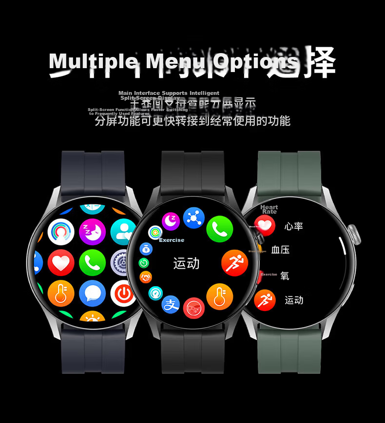 Funi Smartwatch Watch GT6 Pro Huaqiangbei Men's Sports Watch Bluetooth Call NFC Heart Rate Blood Pressure Monitoring 16