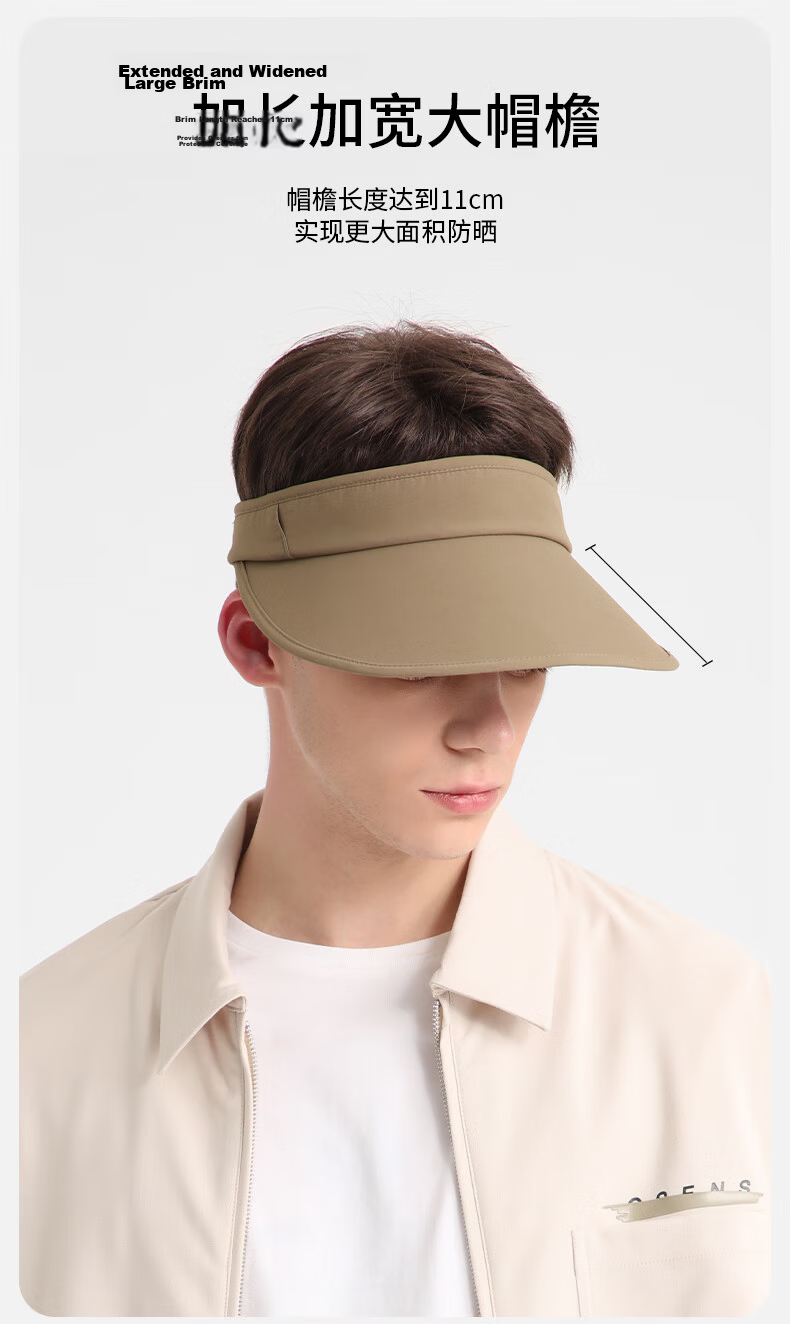 Kenmont Lightweight Golf Visor Cap Men Spring Summer UV Protection Foldable Sunshade Hat KM-6038 2