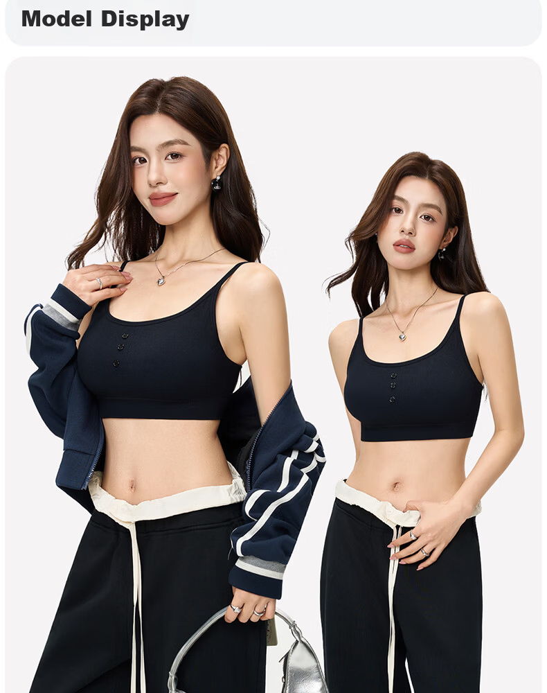 Free Style Modal Camisole Tank Top for Women with Padded Bra, Spring Summer, Beautiful Back, Inner Layer, Outerwear, No Bra Needed 13