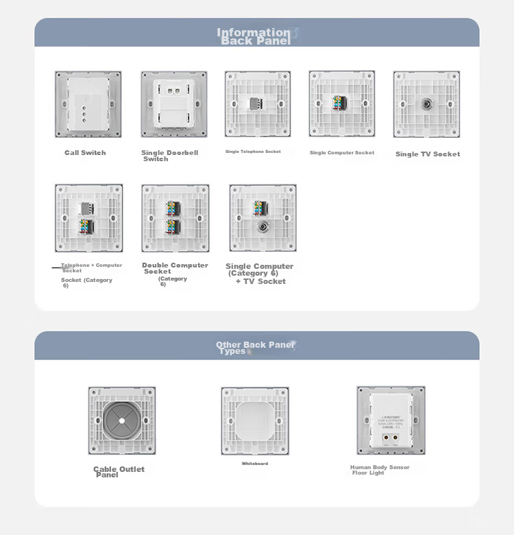 BULL G60 Series One-Gang Two-Way Switch Ultra-Thin Large Panel Switch G60K112 Moon Shadow Gray 24