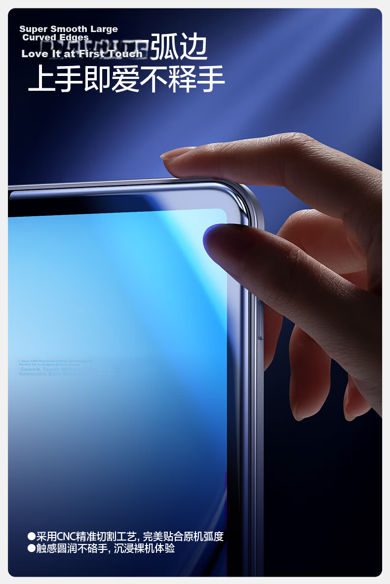 Shanmo Tempered Glass Screen Protector for IPad Pro, 13-Inch 25/24 Model, Full Coverage Anti-Drop Anti-Fingerprint HD Protective Film for New Apple M5 Chip Tablet 14