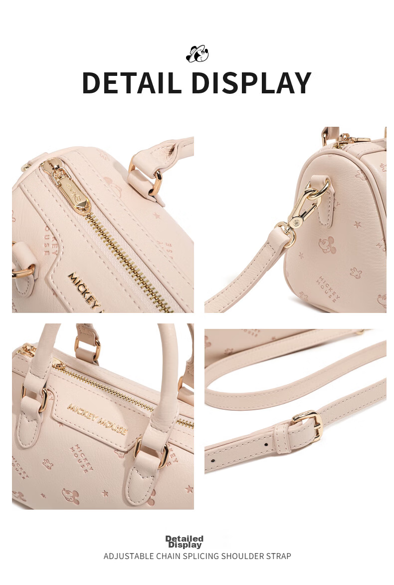 Disney Genuine Women's Crossbody Bag 2026 New Versatile Pink Shoulder Bag Birthday Gift for Girlfriend 11