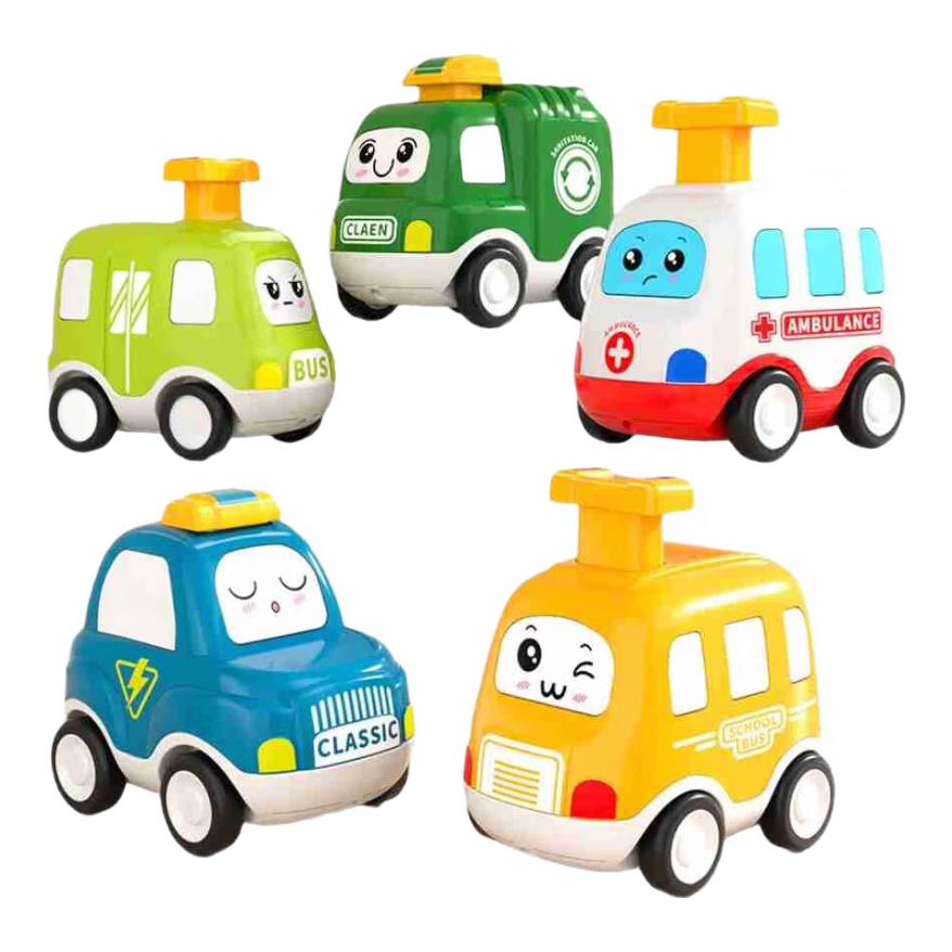 Miaobeile Children's Press Car Toy 1-3-6 Years Inertia Pull-Back Car Baby Infant Boys Birthday Gift