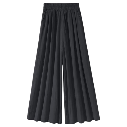 MJ STYLE Wide-Leg Pants Skirt for Women, 2026 Summer Thin Cool Breathable A-Line Plus Size Skort for Curvy Wome