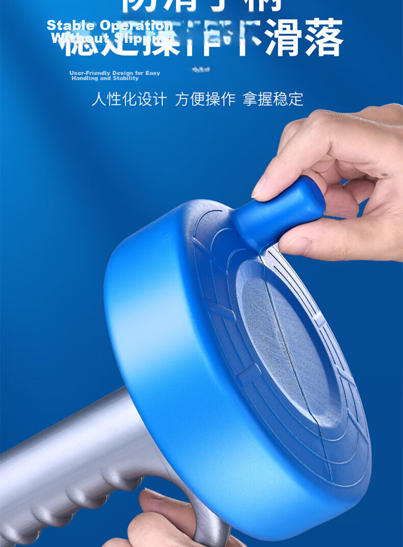Millennium Red Household Toilet Plunger Powerful Drain Unclogging Tool for Bathroom and Kitchen 10