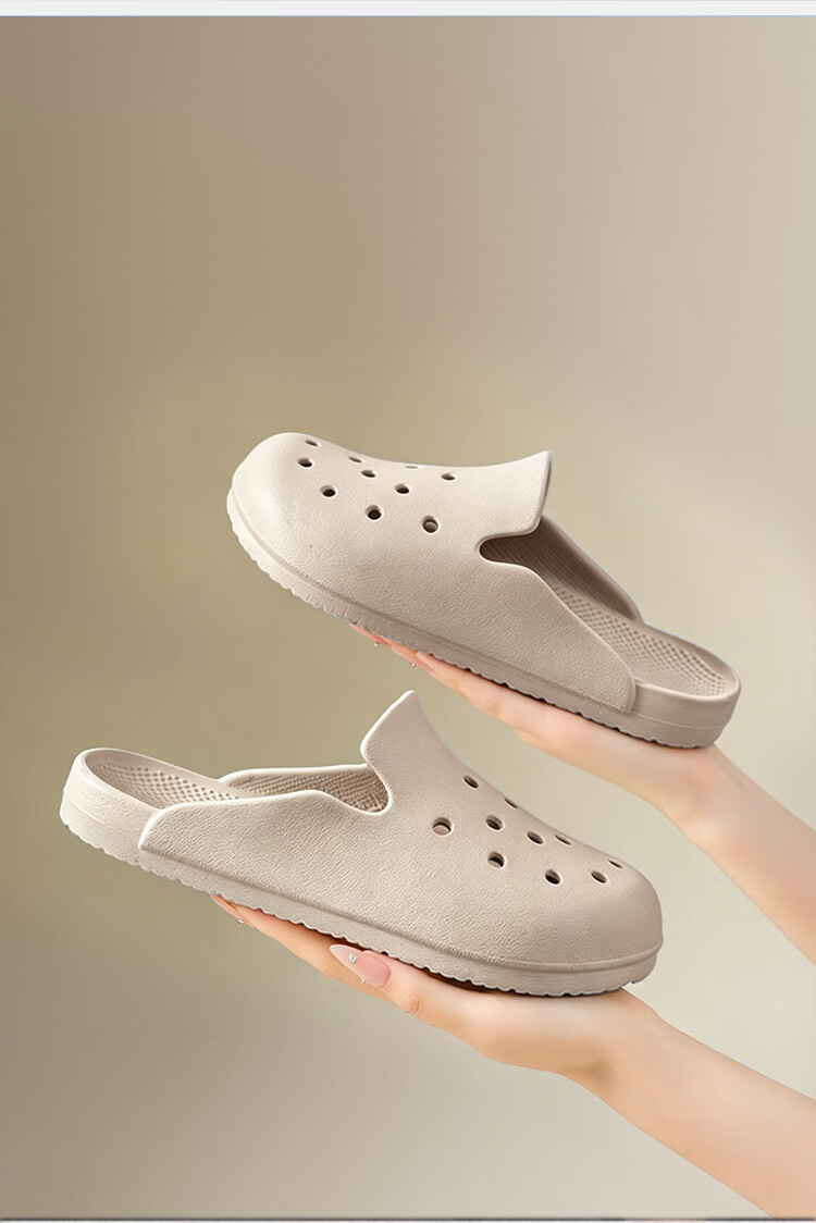 Home Story × J Dear Self-Developed EVA Odor-Resistant Ultra-Soft Perforated Slippers for Women, Pink, Size 37/38 13